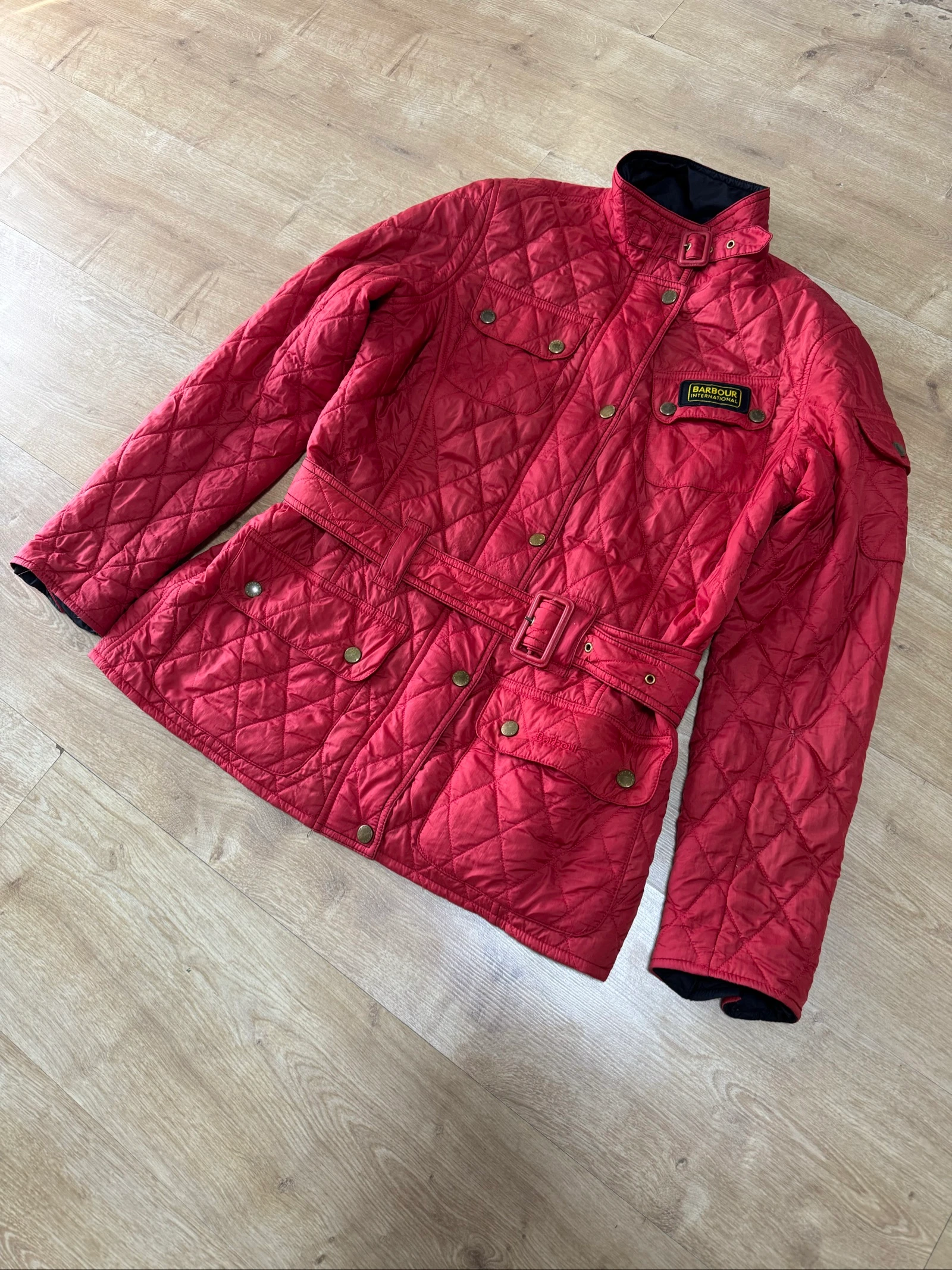 Barbour vintage jaqueta vermelha elegante tamanho M – photo 3
